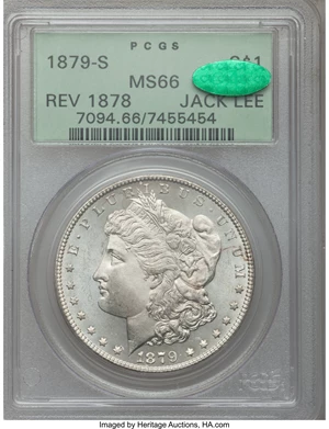image for: 1879-S $1 Reverse of 1878 MS66 PCGS. CAC....