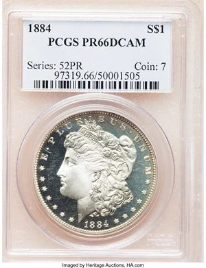 image for: 1884 $1 PR66 Deep Cameo PCGS....