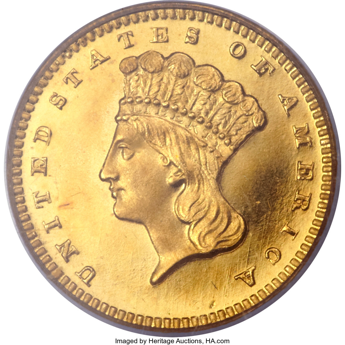 image for: 1858 G$1 PR65 Deep Cameo PCGS. CAC....