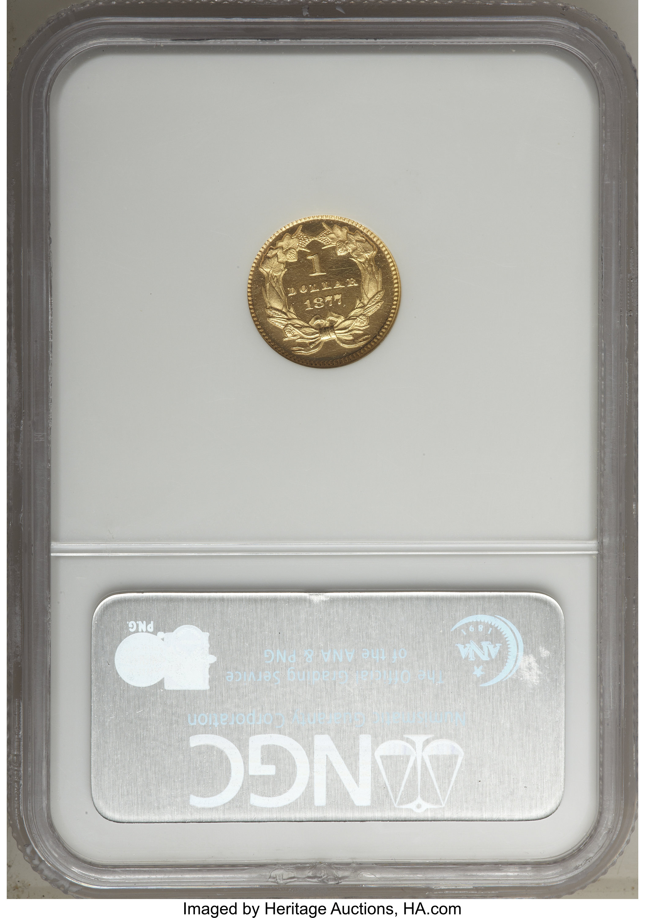 image for: 1877 G$1 PR66  ★  Deep Cameo NGC....