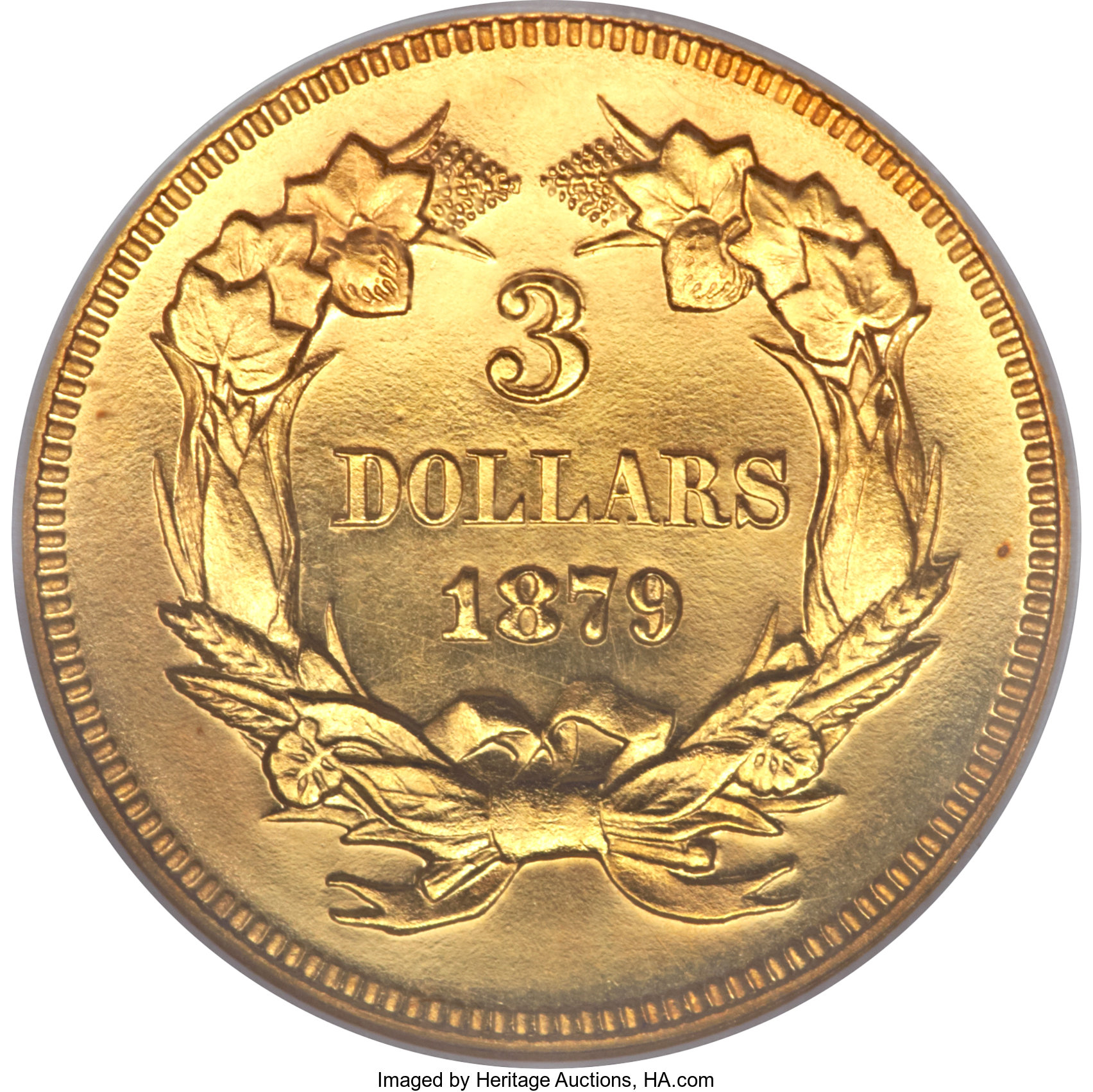 image for: 1879 $3 PR64 Cameo NGC. CAC....