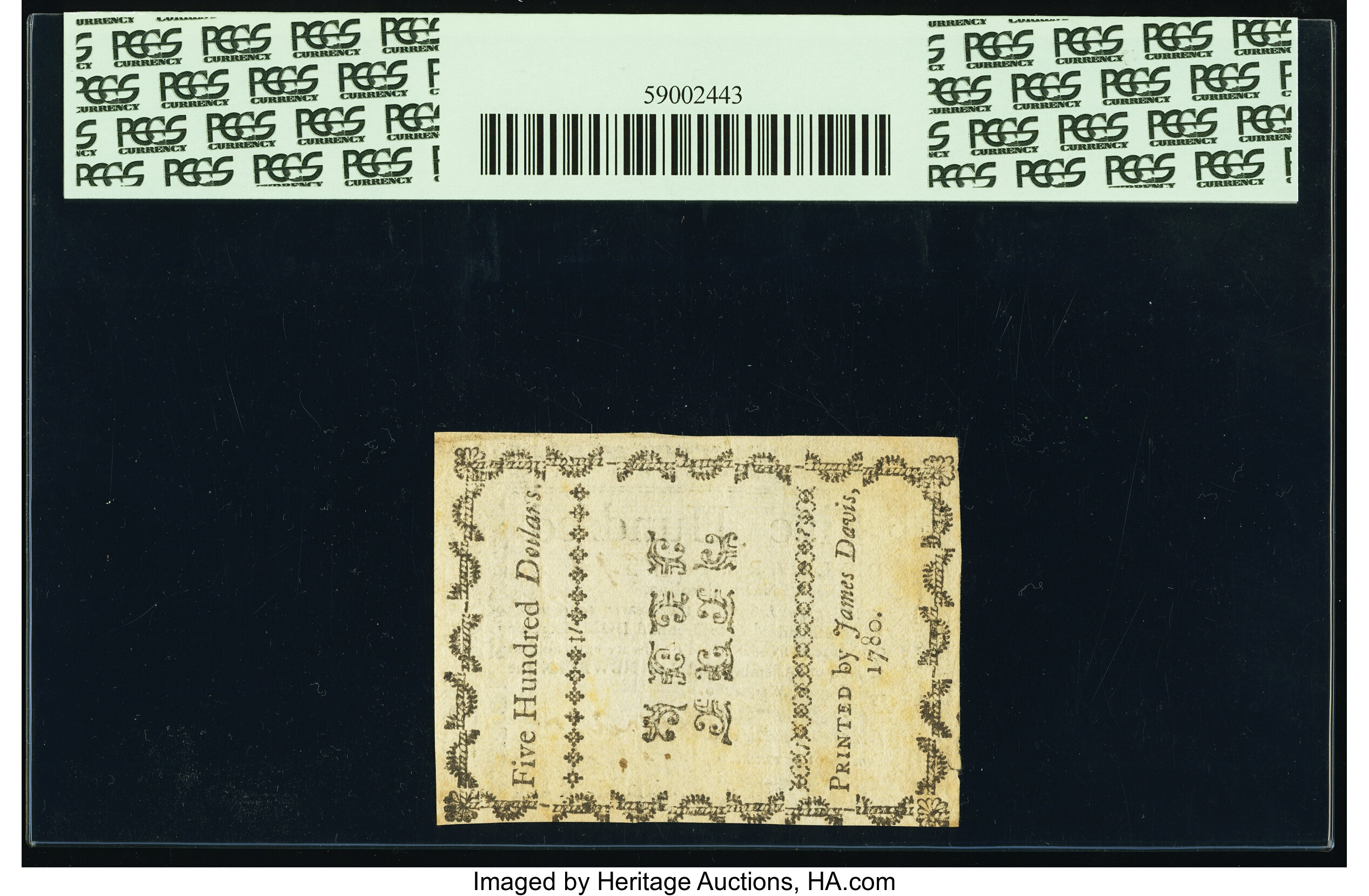 image for: North Carolina May 10, 1780 $500 Divitiae Reipublicae Dant Mihi Pretium PCGS Very Fine 30....