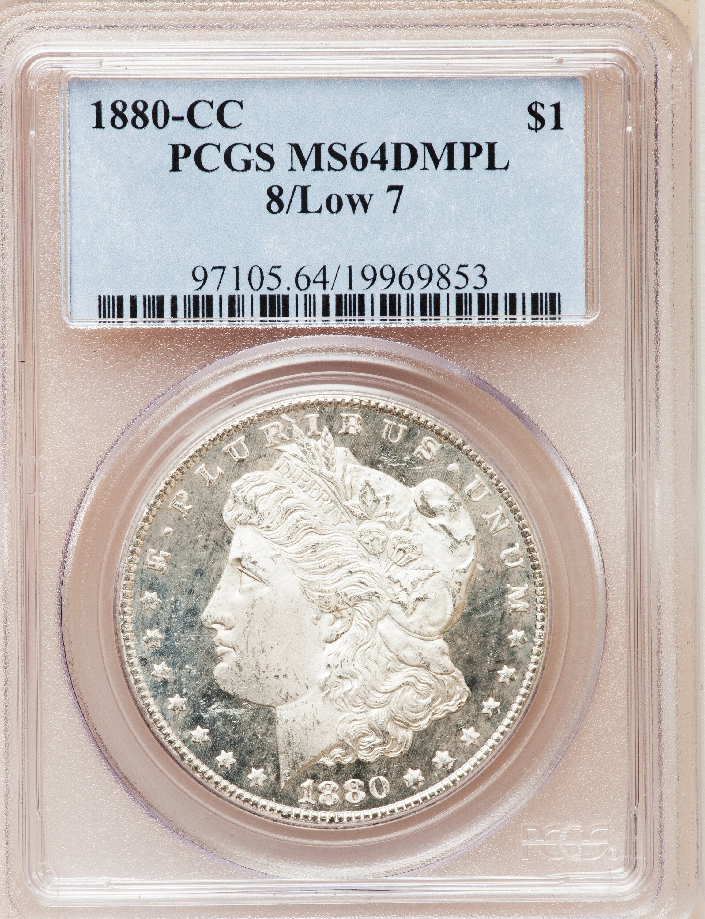 1880-CC $1  8/Low 7 MS DMPL MS64 DMPL thumbnail 10