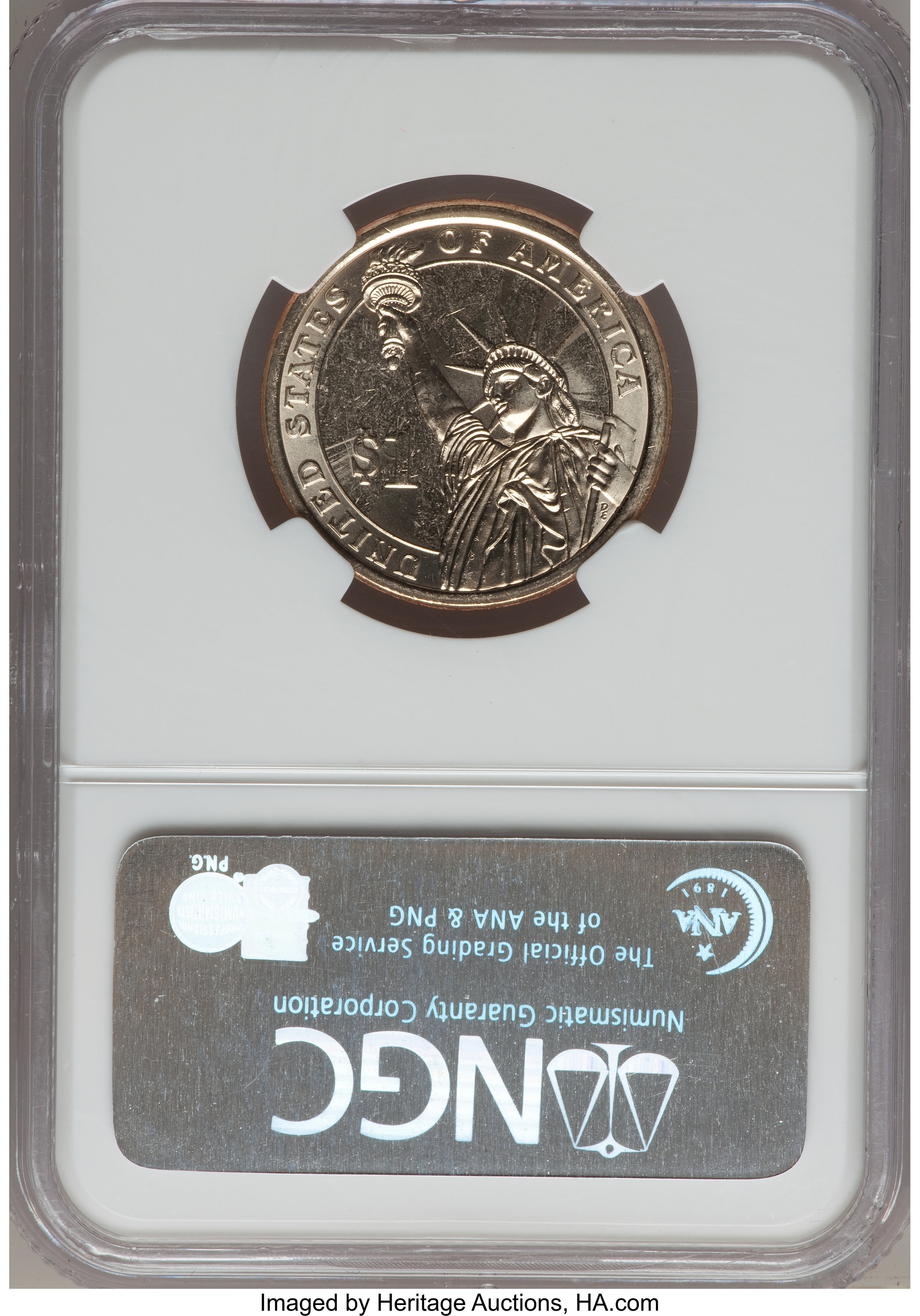 (2007) $1  George Washington, Missing Edge Lettering MS60 thumbnail 4