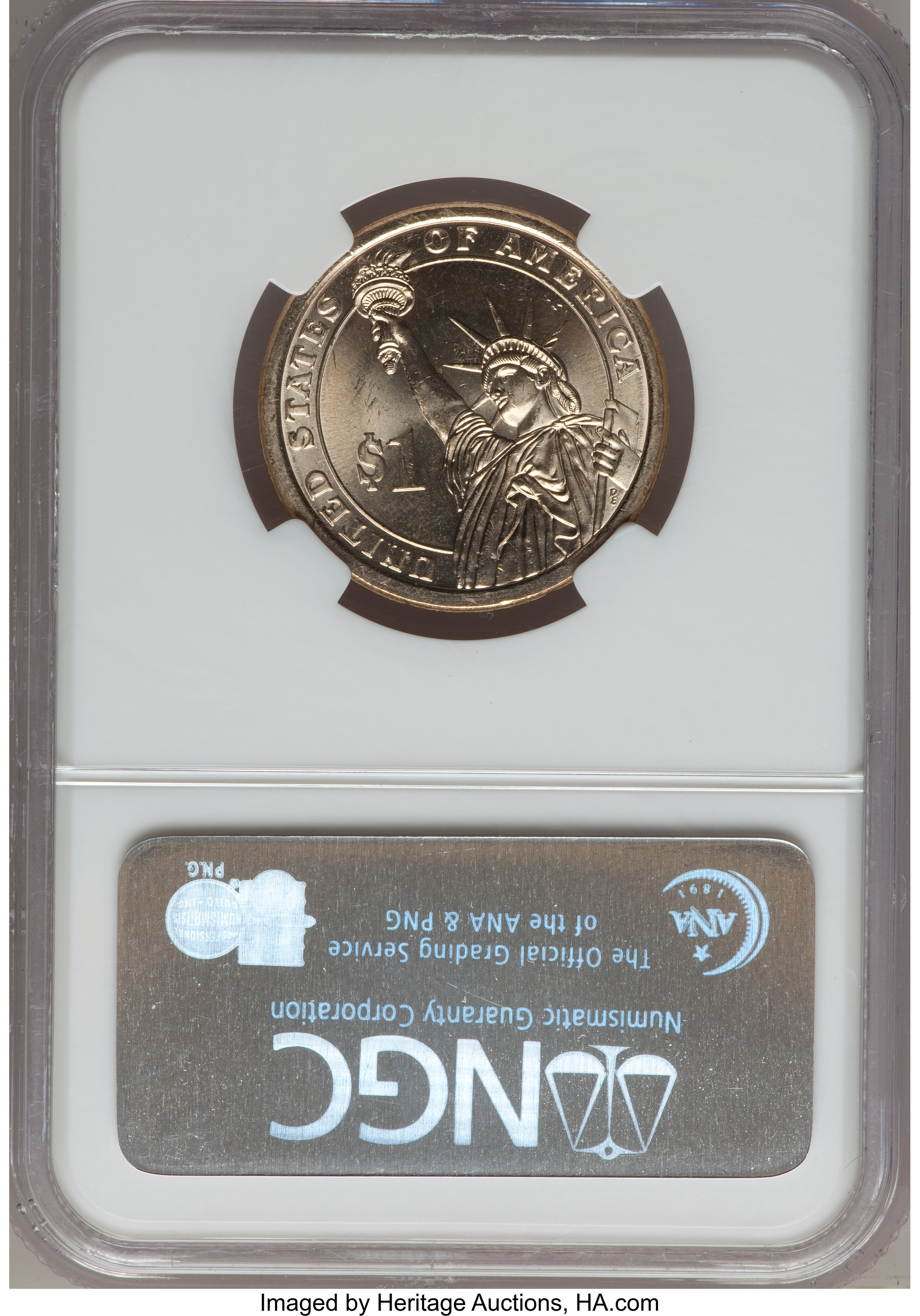 (2007) $1  George Washington, Missing Edge Lettering MS60 thumbnail 5