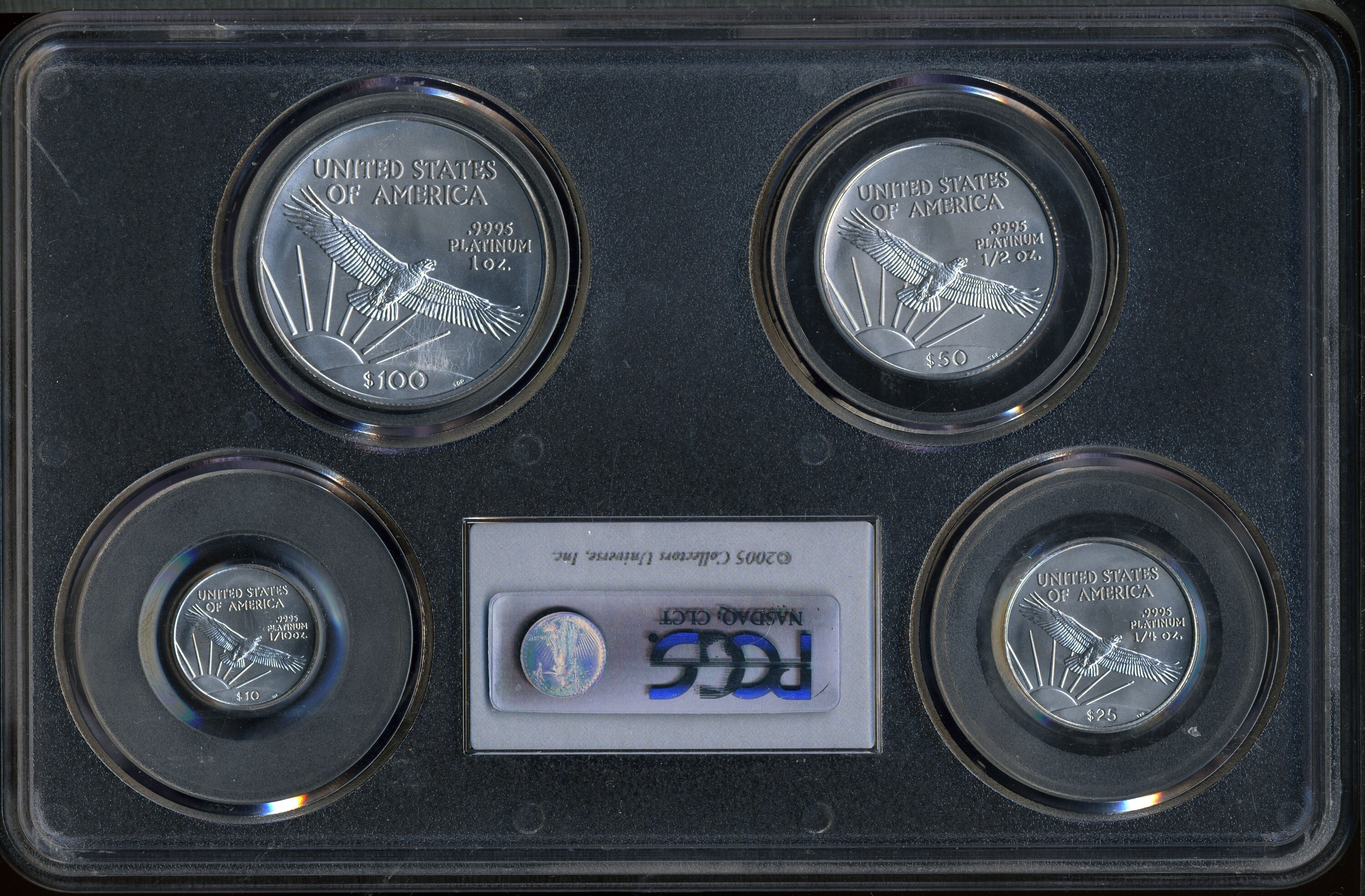 image for: 2006 SET Four Statue Of Liberty First Strike MS69 PCGS. This set includes: 2006 $100 Statue O... (Total: 4 coins)