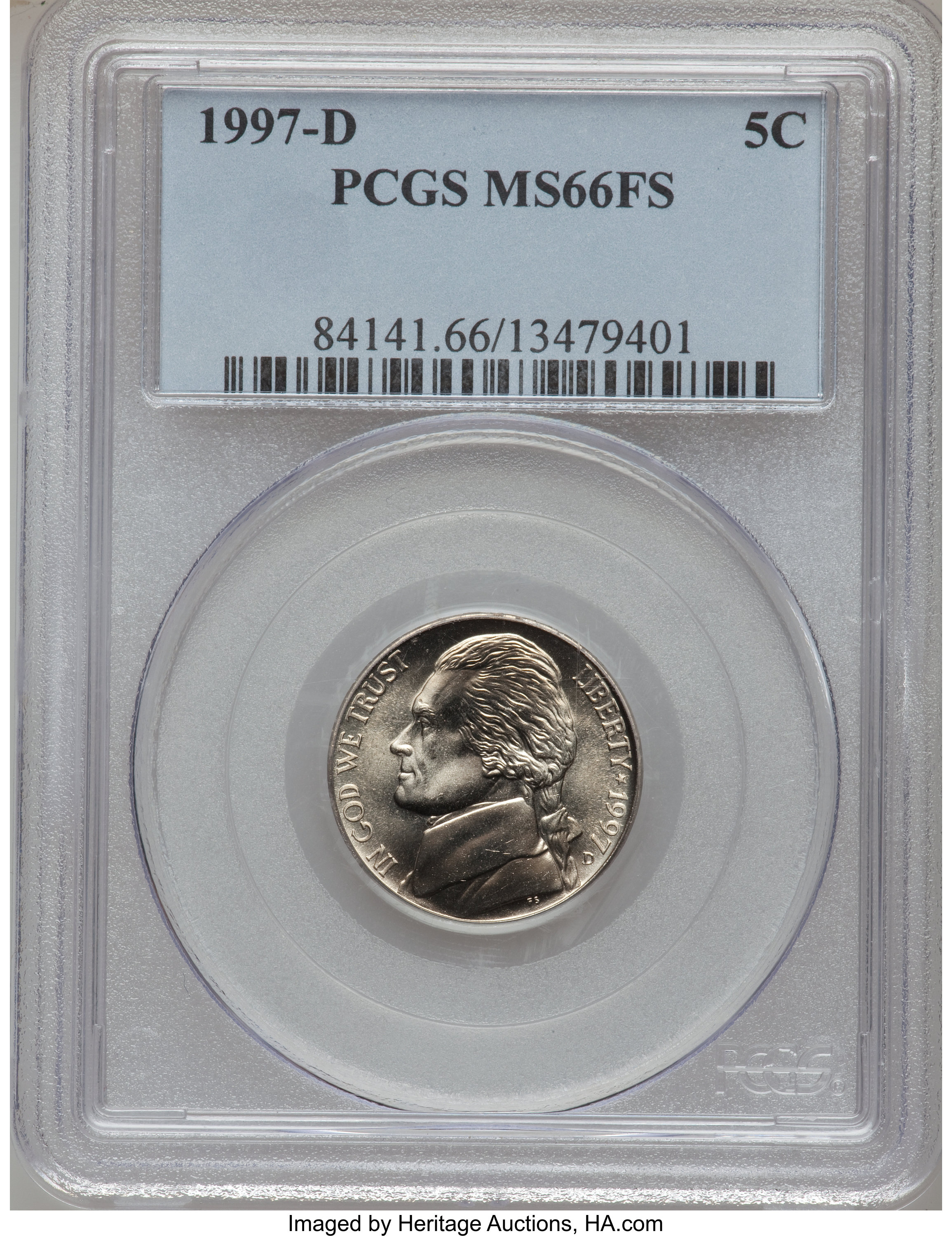 image for: 1997-D 5C MS66 Full Steps PCGS. PCGS Population (53/1). NGC Census: (1/1).   (#84141)...