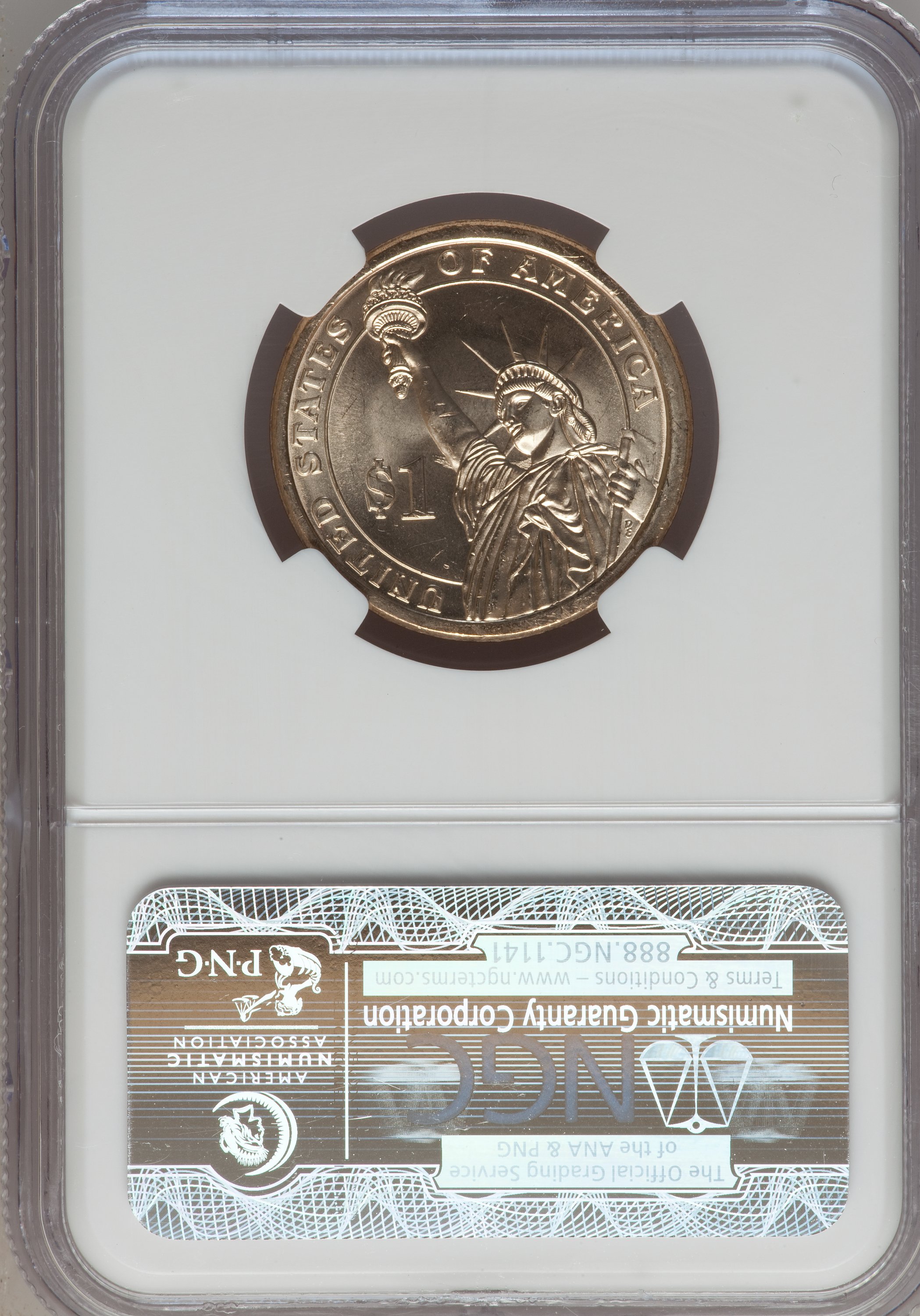 (2007) $1  George Washington, Missing Edge Lettering MS60 thumbnail 2
