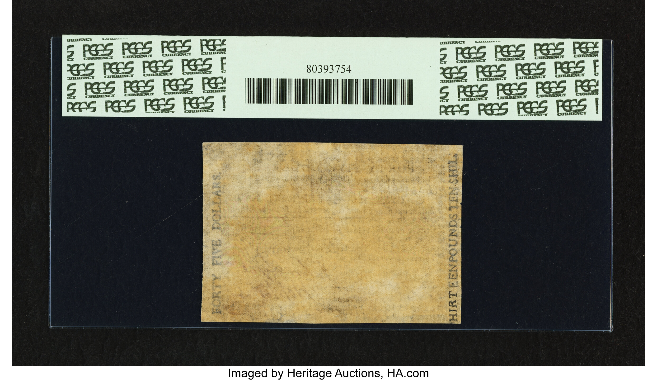 image for: Virginia July 14, 1780 $45 PCGS Apparent Very Fine 30....