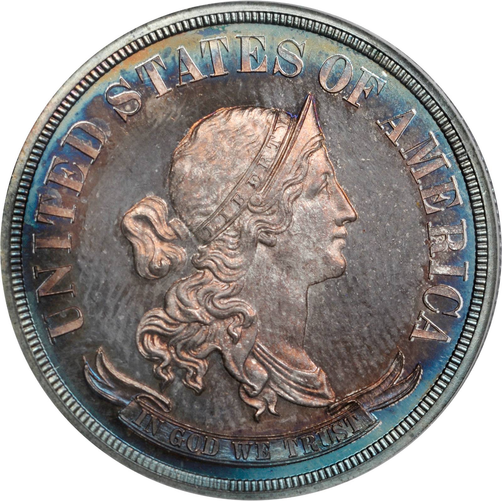 image for: 1870 Pattern Half Dollar. Judd-981, Pollock-1101. Rarity-6+. Proof-65 (PCGS).