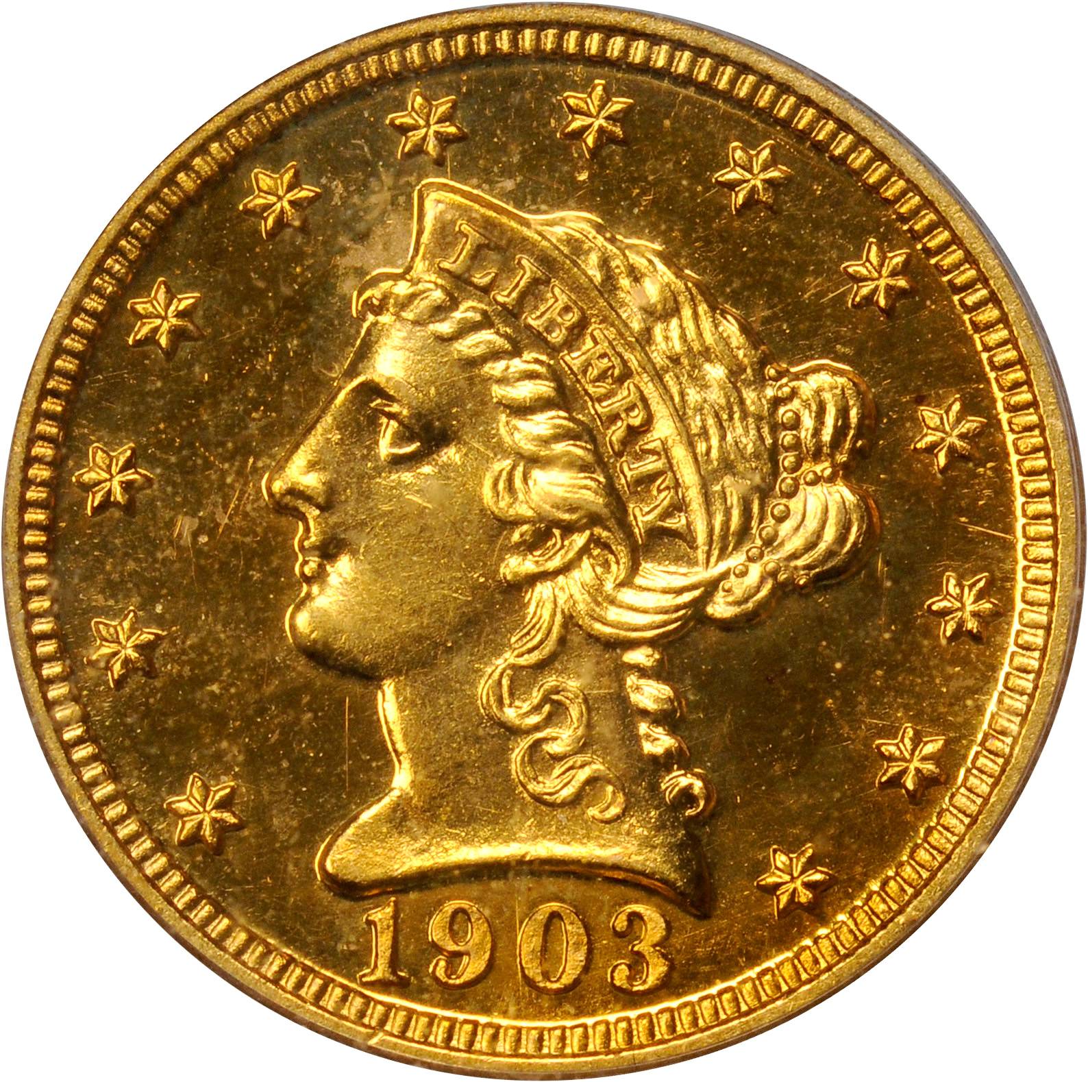 image for: 1903 Liberty Quarter Eagle. Proof-65 Cameo (PCGS).