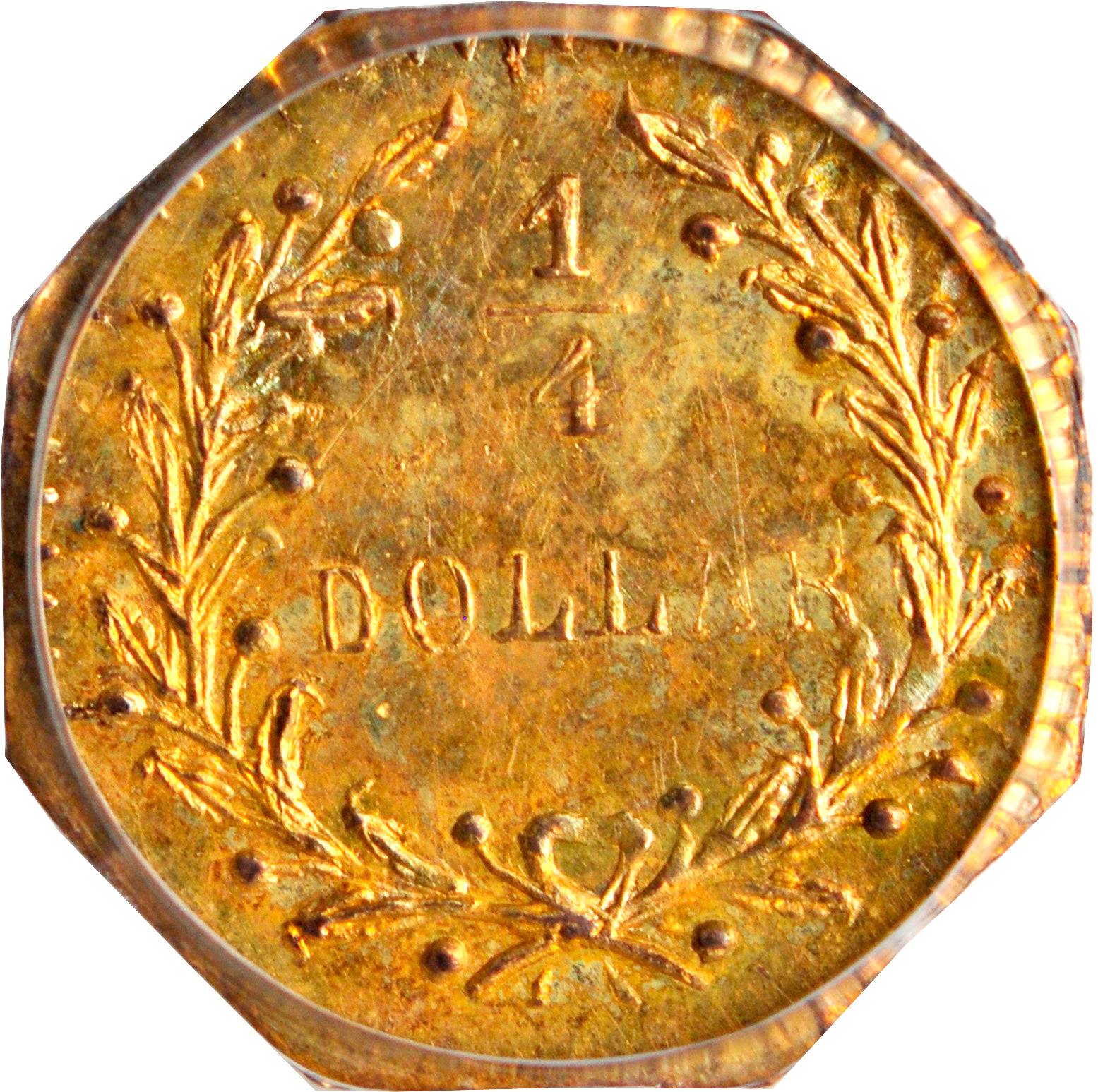 image for: 1881 Octagonal 25 Cents. BG-799M. Rarity-5-. MS-62 (PCGS). OGH--Second Generation.