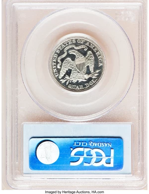 image for: 1876 25C PR64 Deep Cameo PCGS....