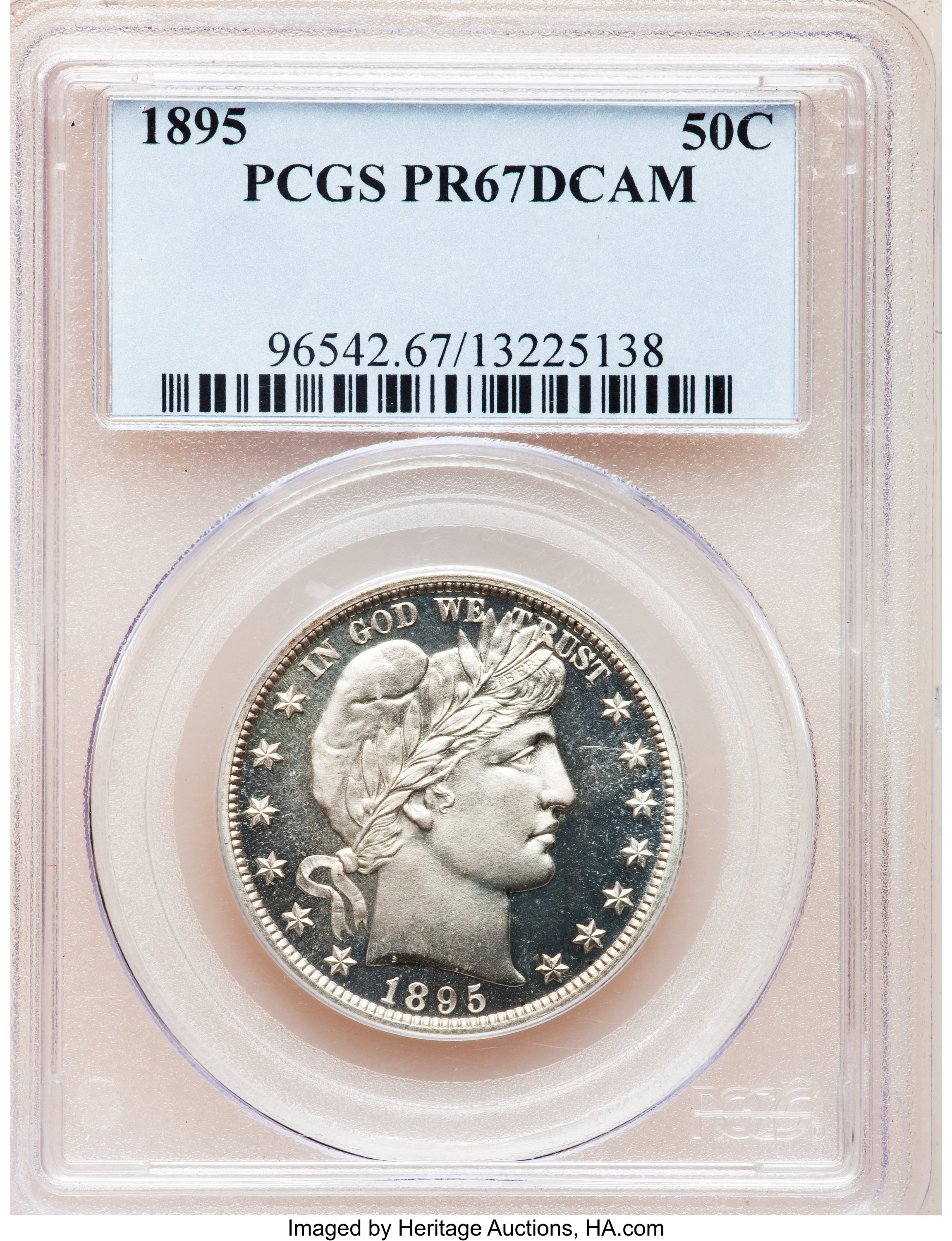 image for: 1895 50C PR67 Deep Cameo PCGS....