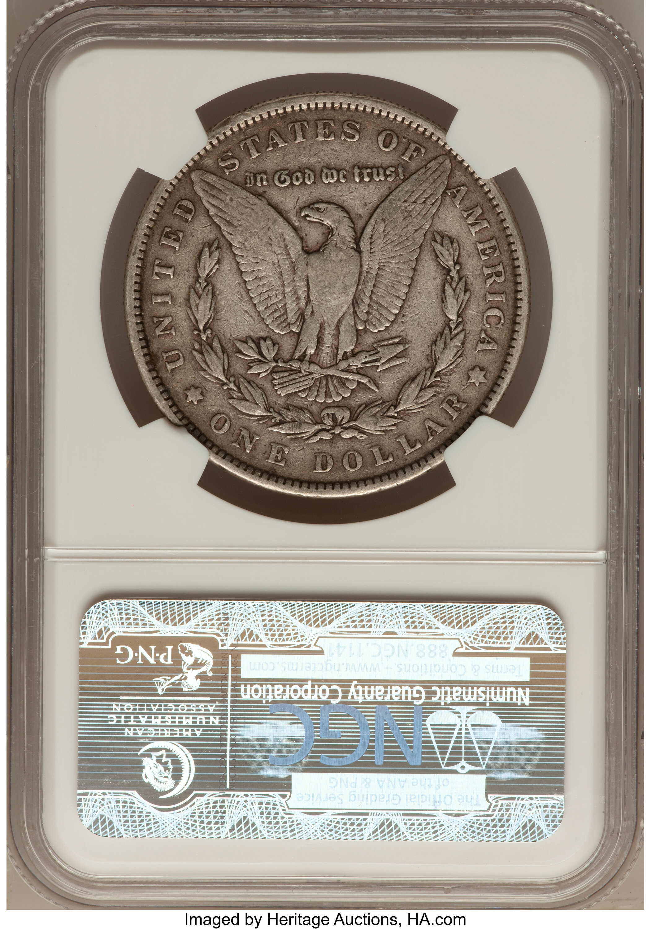 1889 $1 VG10 CAC thumbnail 8