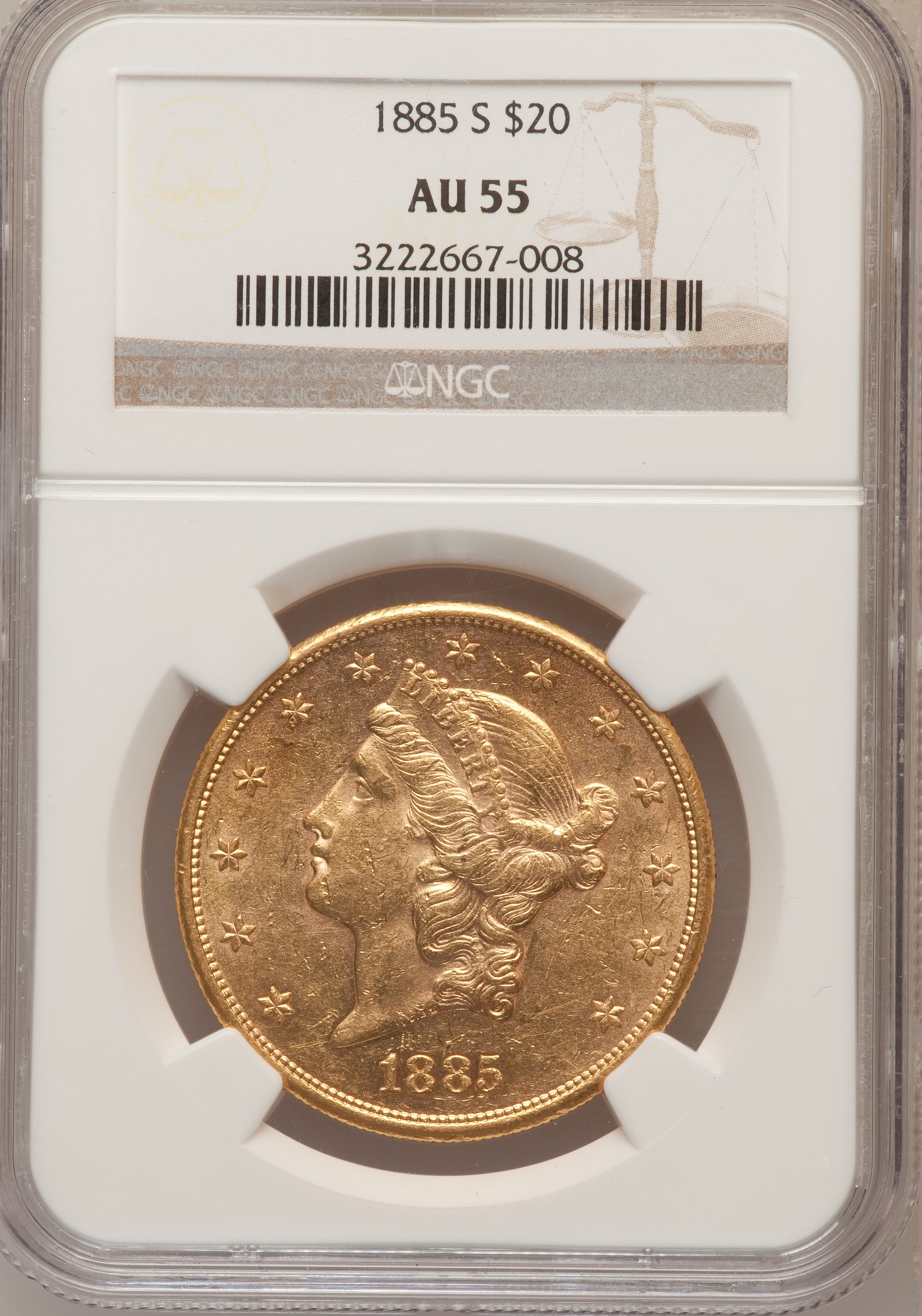 1885-S $20 XF40 thumbnail 10