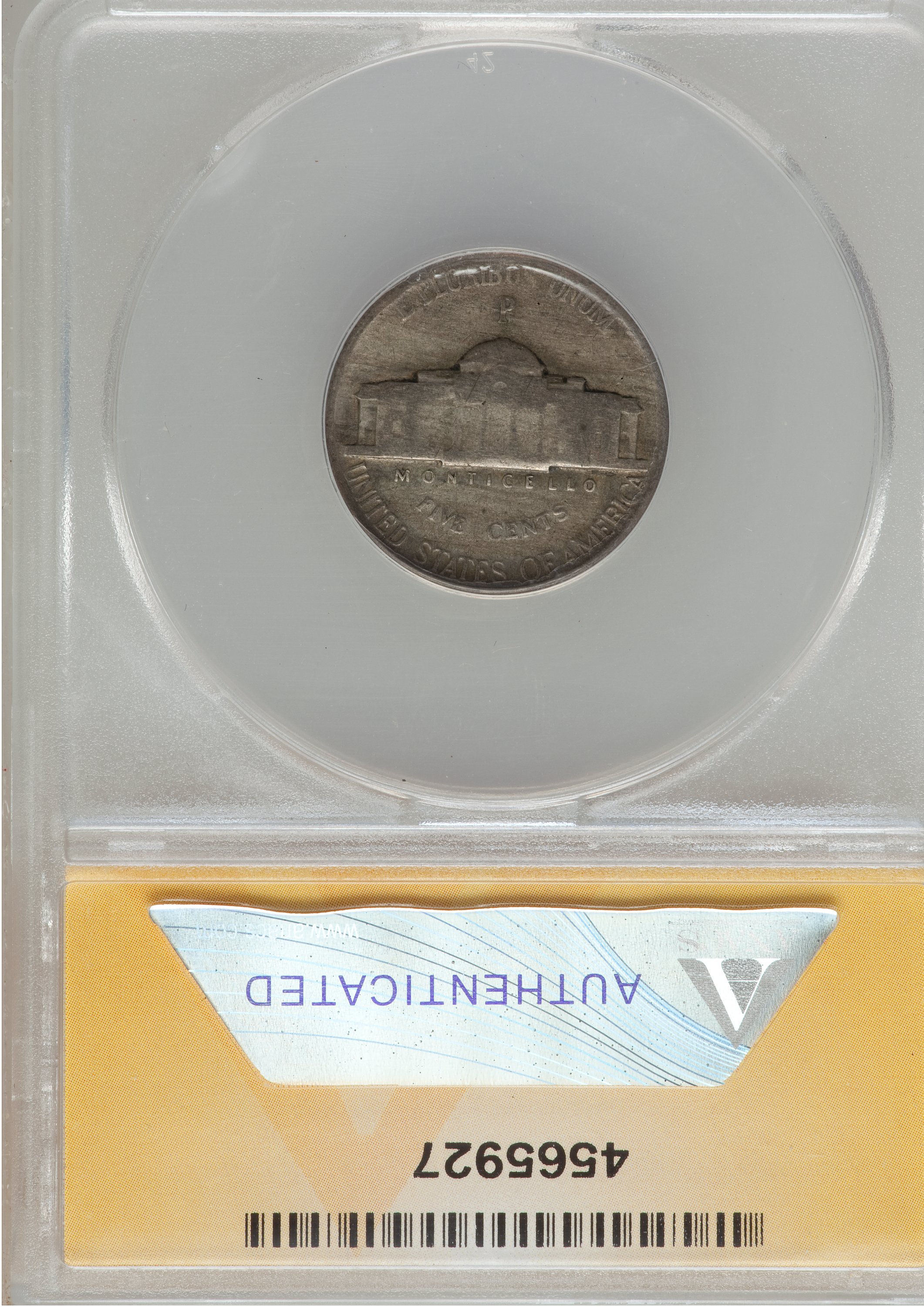 1944-P 5c Silver F12 thumbnail 2