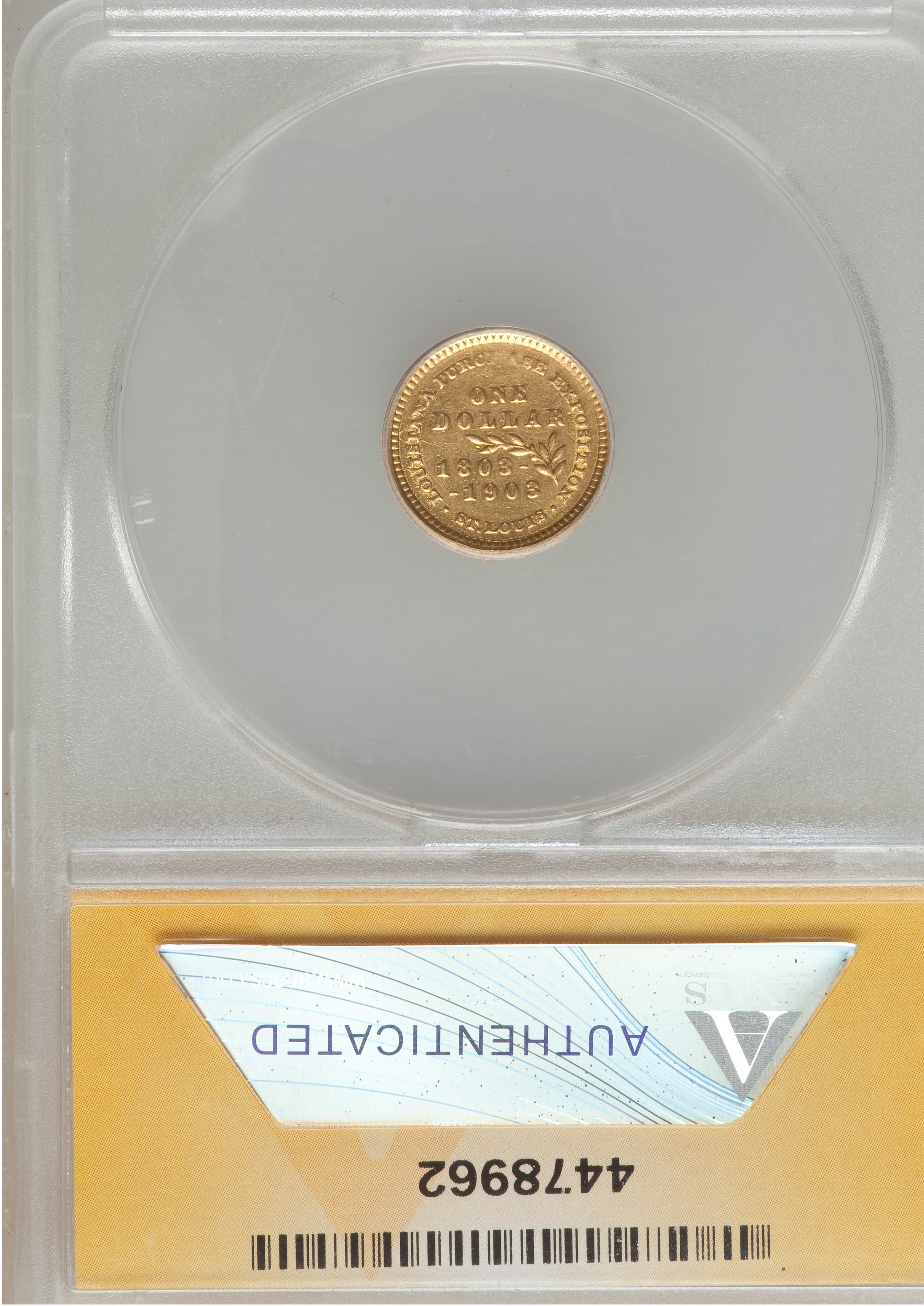 1903 G$1 Jefferson - Louisiana Purchase XF45 thumbnail 4