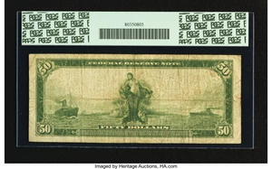 image for: Fr. 1071 $50 1914 Federal Reserve Note PCGS Fine 12....