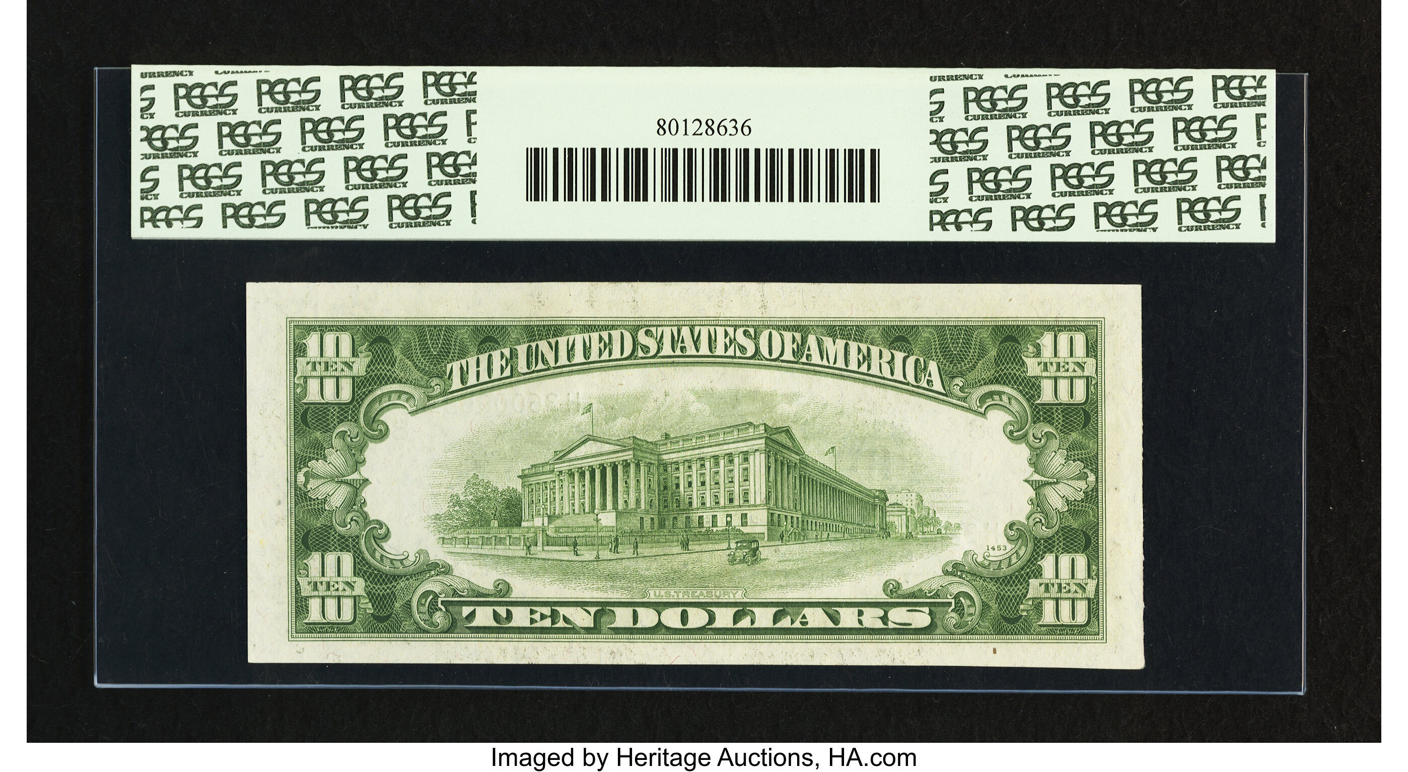 image for: Fr. 2010-H $10 1950 Narrow Federal Reserve Note. PCGS Very Choice New 64PPQ....