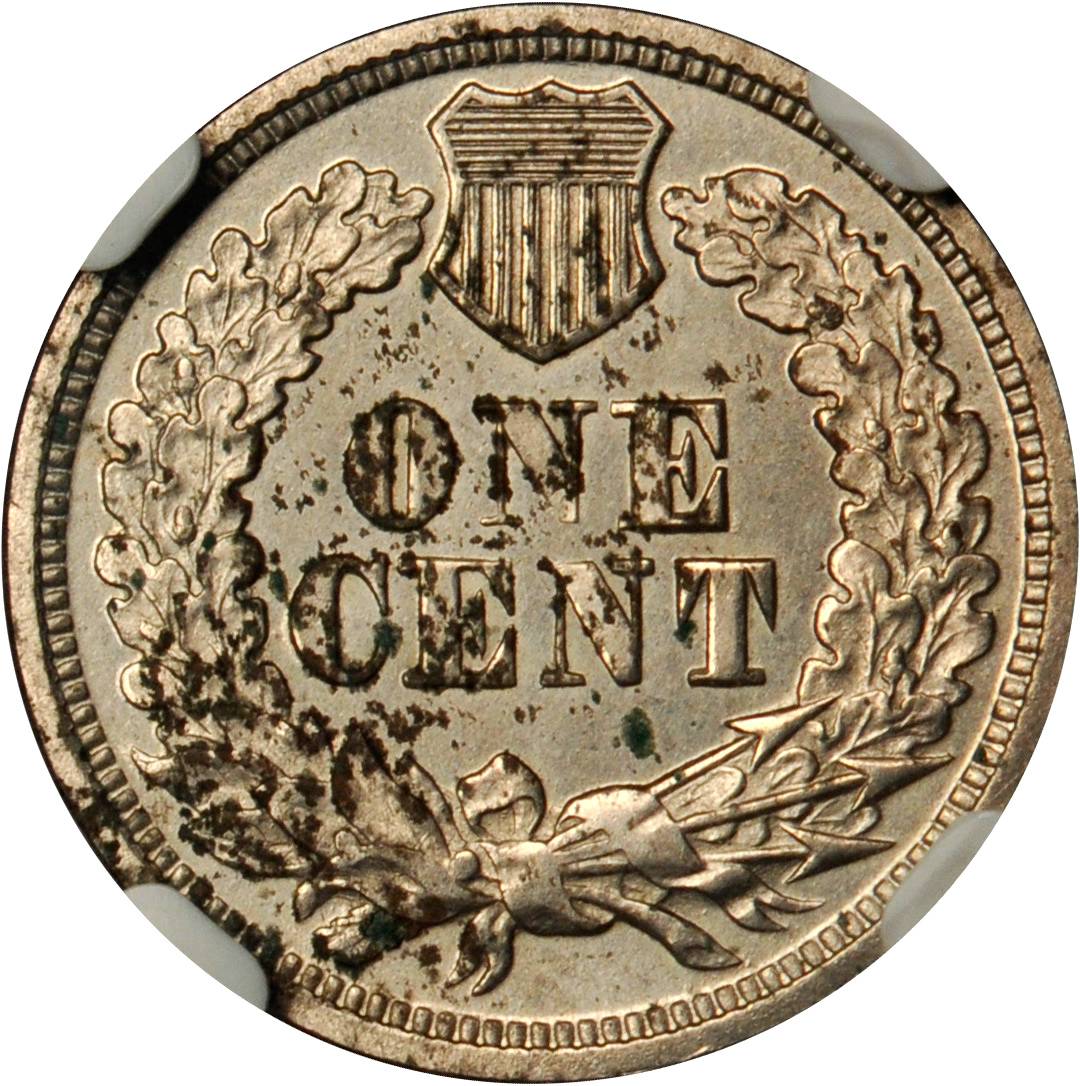image for: 1864 Pattern Indian Cent. Judd-359, Pollock-430. Rarity-8. Proof--Environmental Damage (NGC).