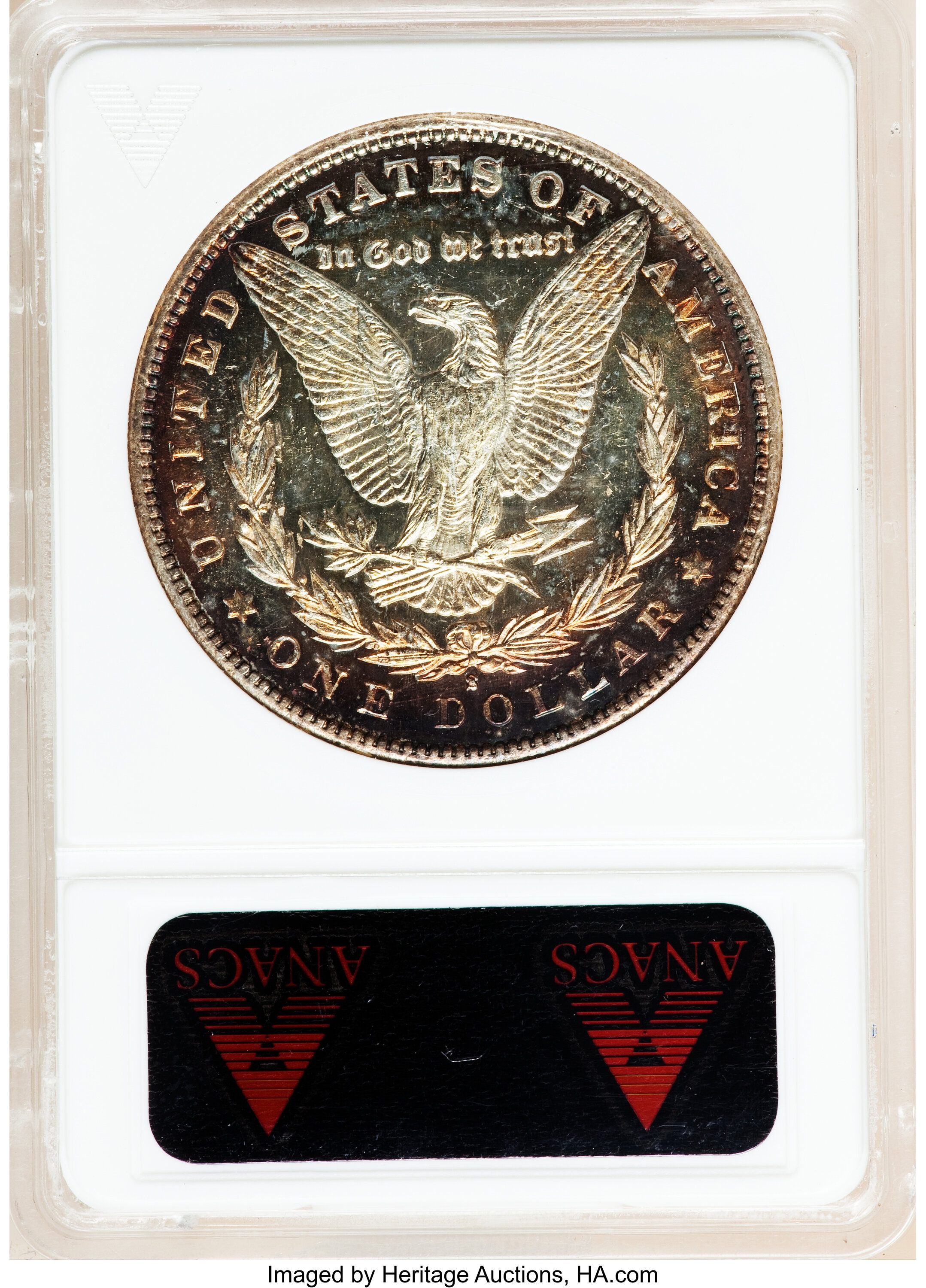 image for: 1894-S $1 MS63 Deep Mirror Prooflike ANACS....