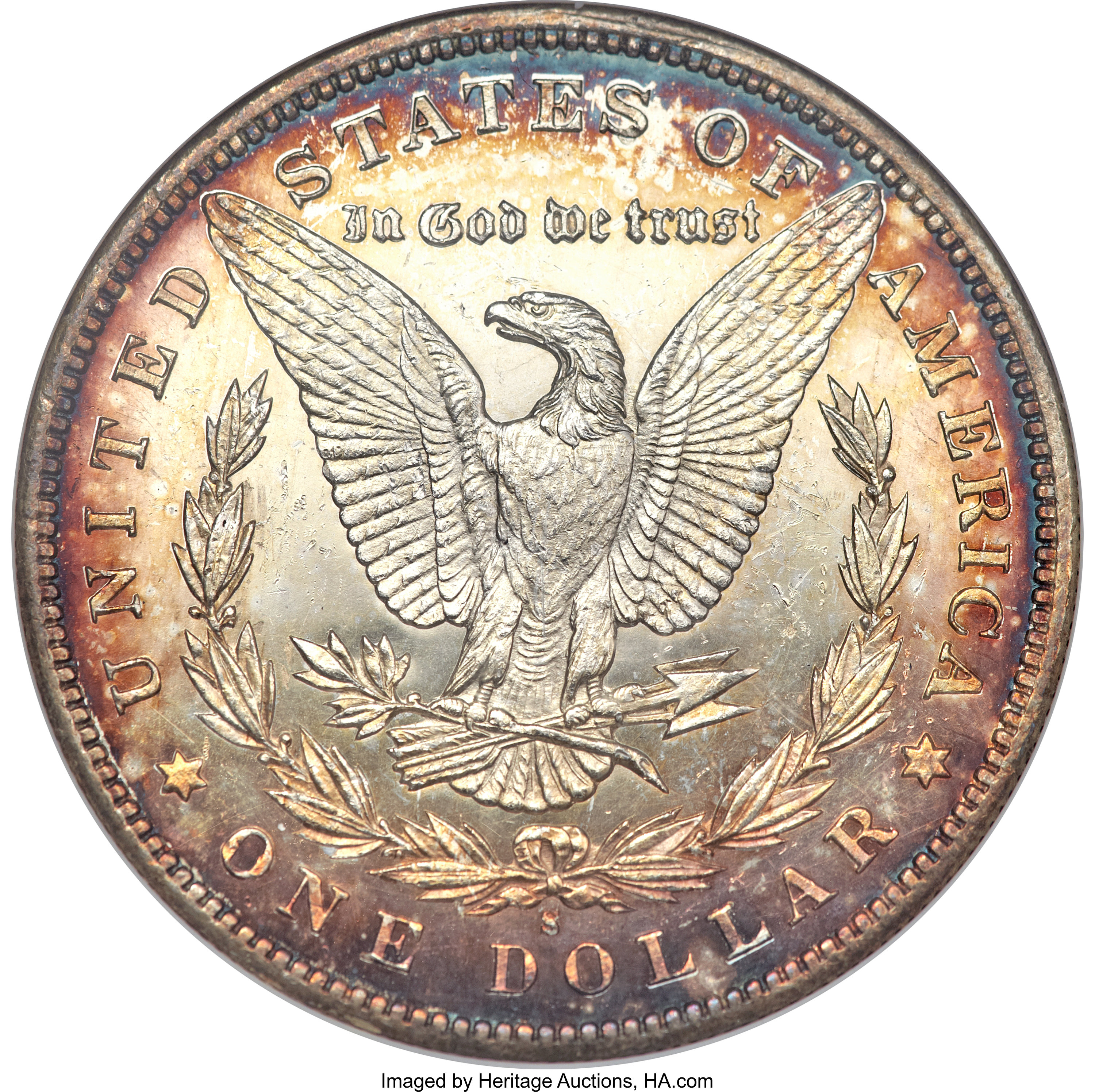 image for: 1894-S $1 MS63 Deep Mirror Prooflike ANACS....
