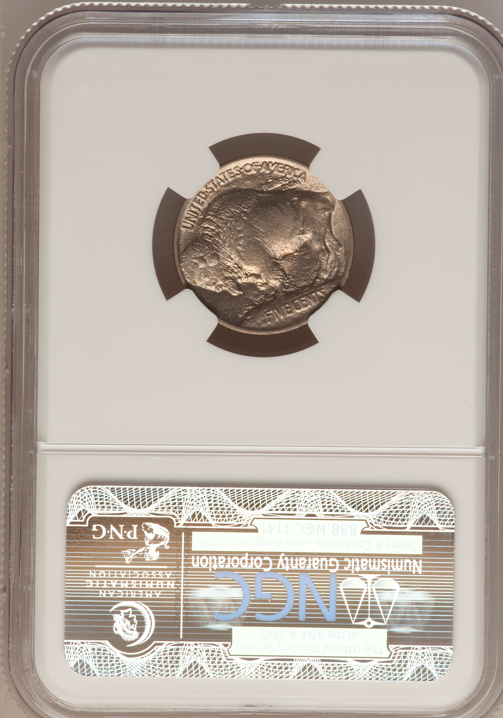 1913 5c Buffalo, Type 1 MS61 thumbnail 2
