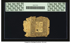 image for: Uncancelled Connecticut June 7, 1776 2s 6d PCGS Apparent About Good 03....
