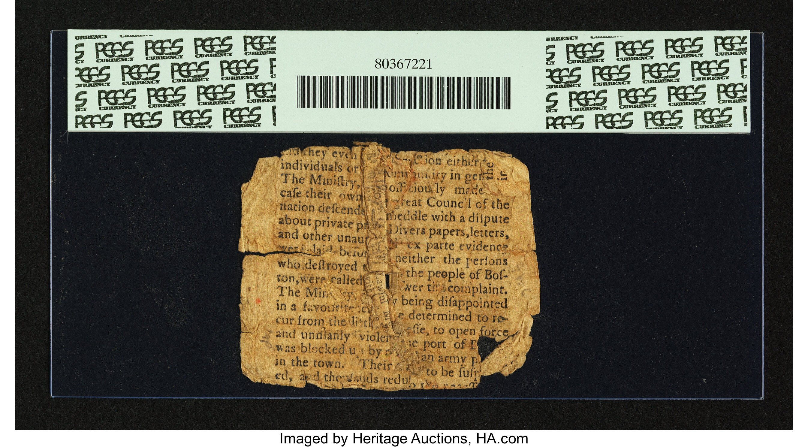 image for: Rhode Island November 6, 1775 1s PCGS Apparent Good 06....