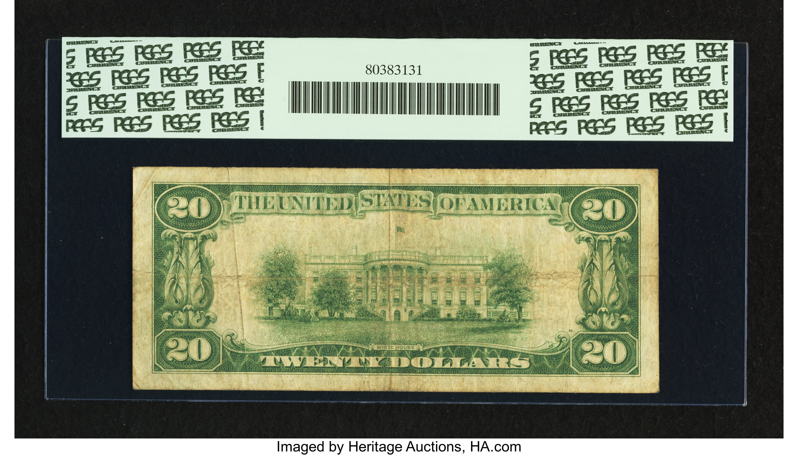 image for: Fr. 2050-D* $20 1928 Federal Reserve Note. PCGS Apparent Very Fine 25....