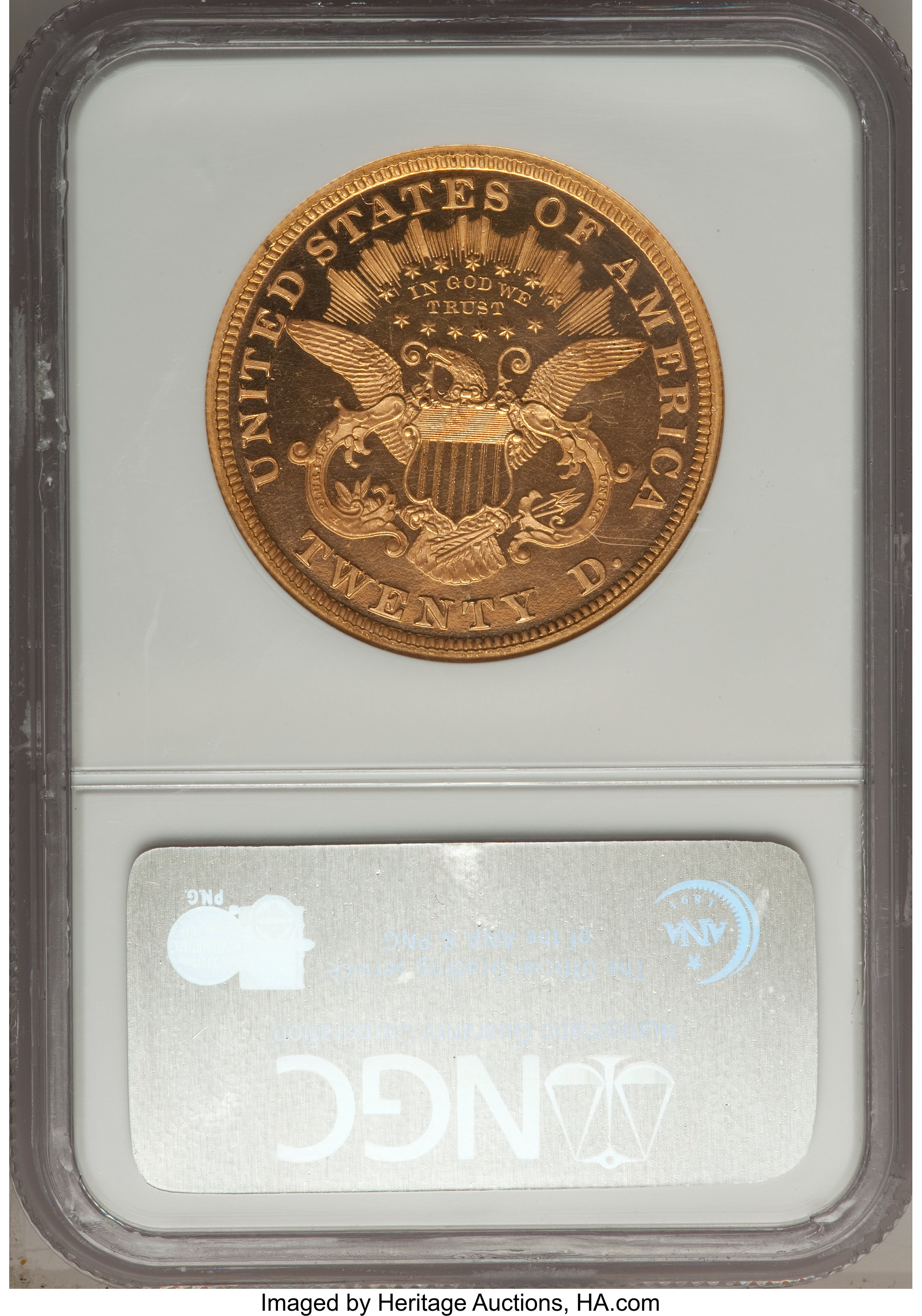 image for: 1870 $20 PR65 Ultra Cameo NGC. CAC....