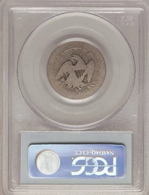 image for: 1856-S/S 25C Large/Small S Fair 2 PCGS. PCGS Population (1/8). NGC Census: (0/5). Numismedia Wsl. Price for problem free N...
