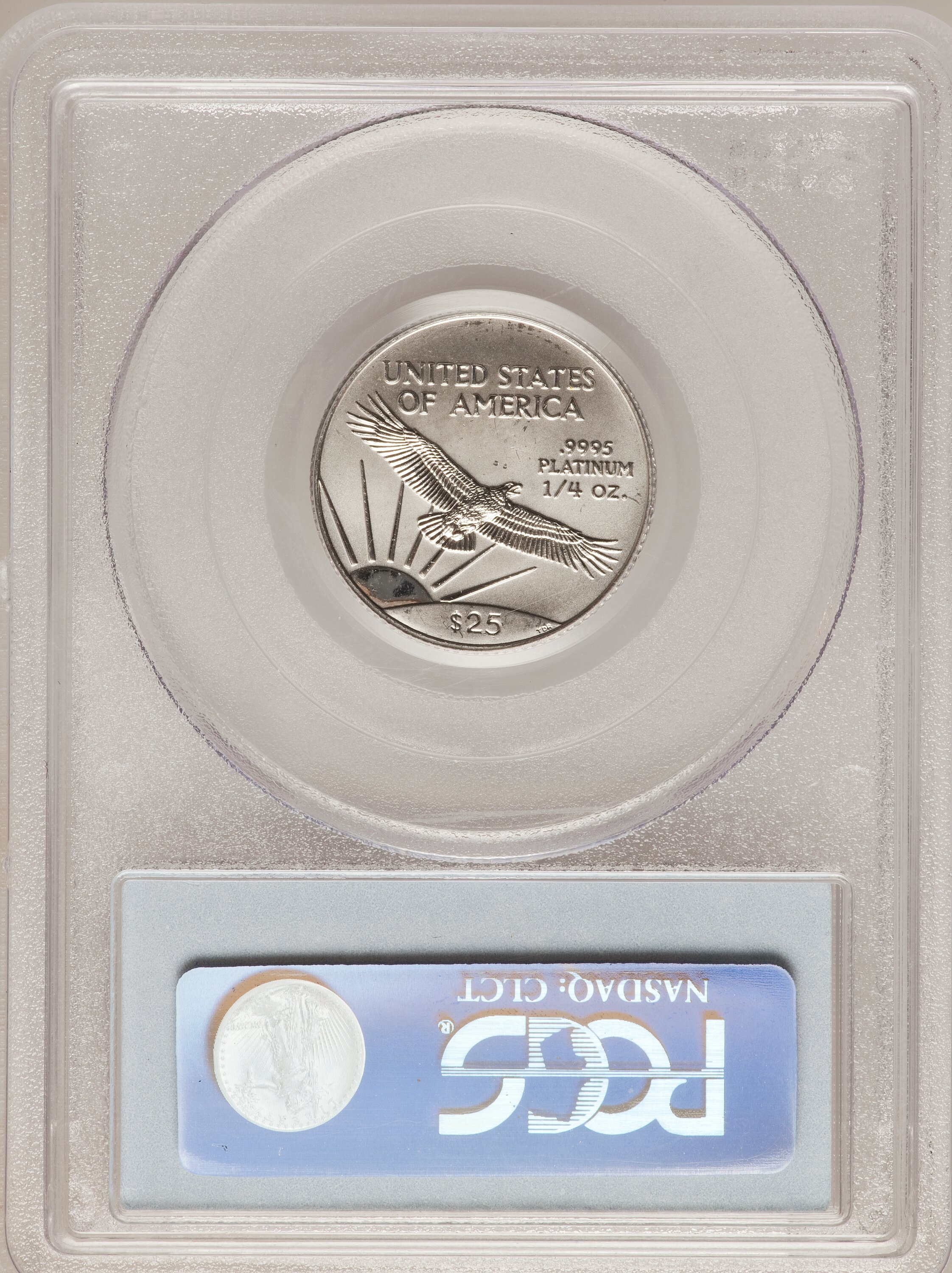 image for: 1998 P$25 Quarter-Ounce Platinum Eagle MS69 PCGS. PCGS Population (730/33). NGC Census: (350/33). Mintage: 38,887. Numismed...