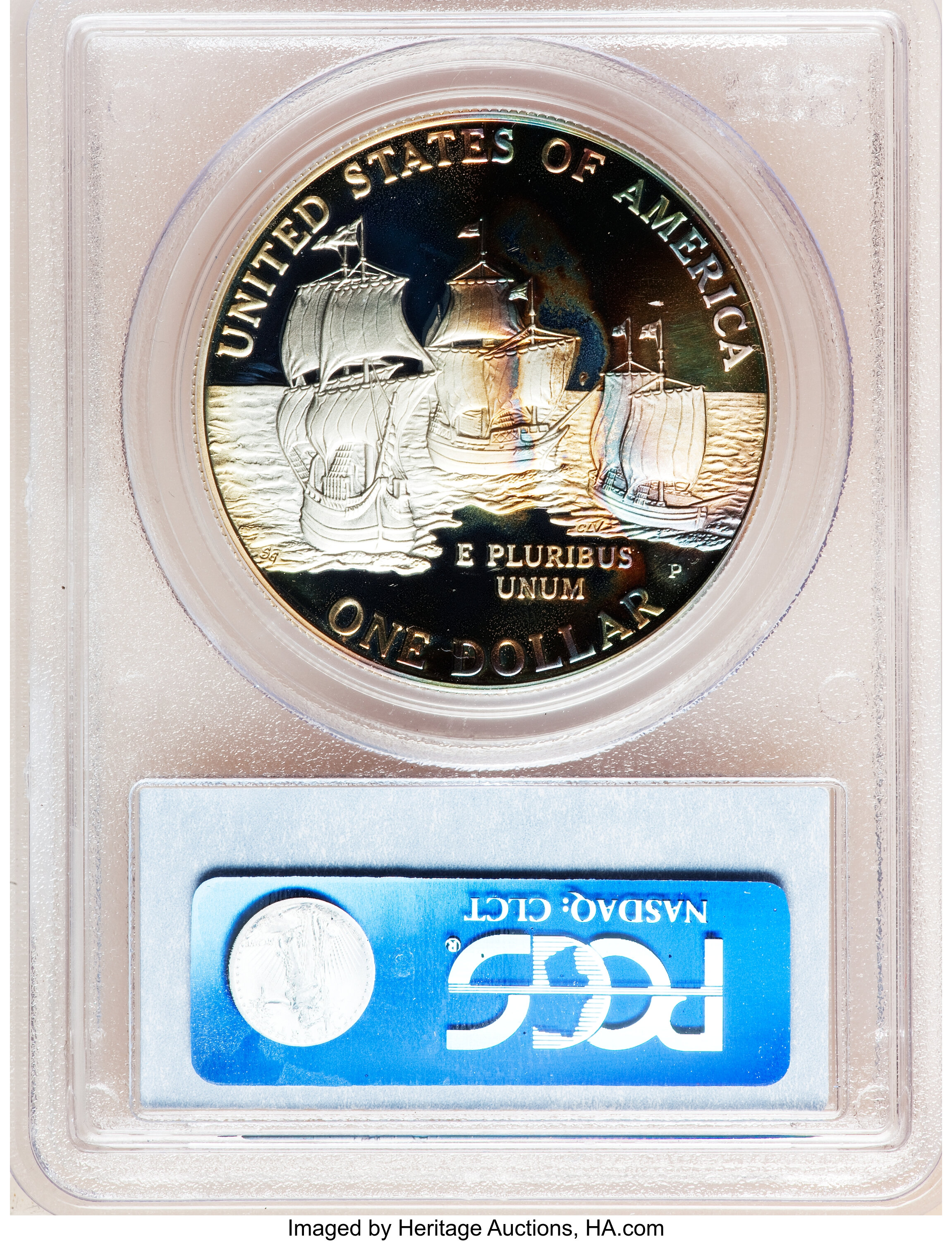 2007-P S$1 Jamestown 400th Anniversary PR DCAM PR66 DCAM CAC thumbnail 8