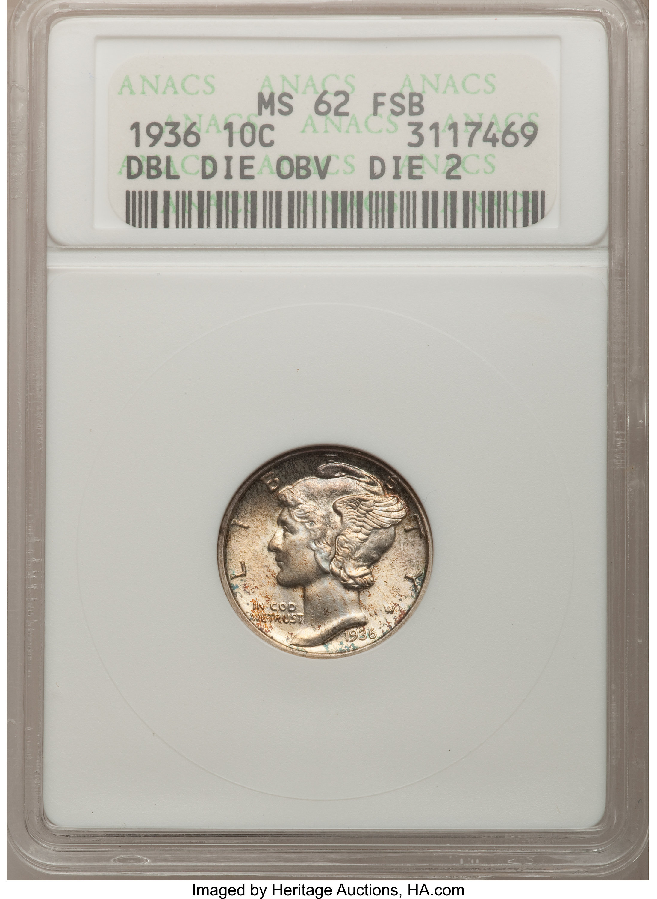 1936 10c MS FB MS61 FB thumbnail 7