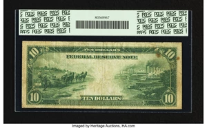 image for: Fr. 936 $10 1914 Federal Reserve Note PCGS Apparent Very Fine 20....