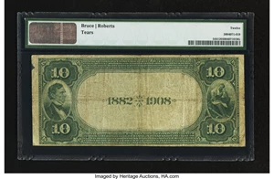 image for: Chicago, IL - $10 1882 Date Back Fr. 544 The Corn Exchange NB Ch. # (M)5106...