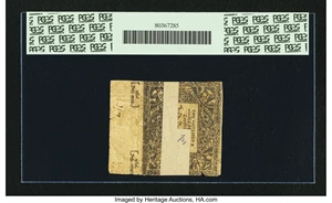 image for: Uncancelled Connecticut July 1, 1775 2s 6d PCGS Apparent Fine 12....