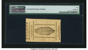 image for: New Jersey January 9, 1781 3s 6d PMG Extremely Fine 40 EPQ....