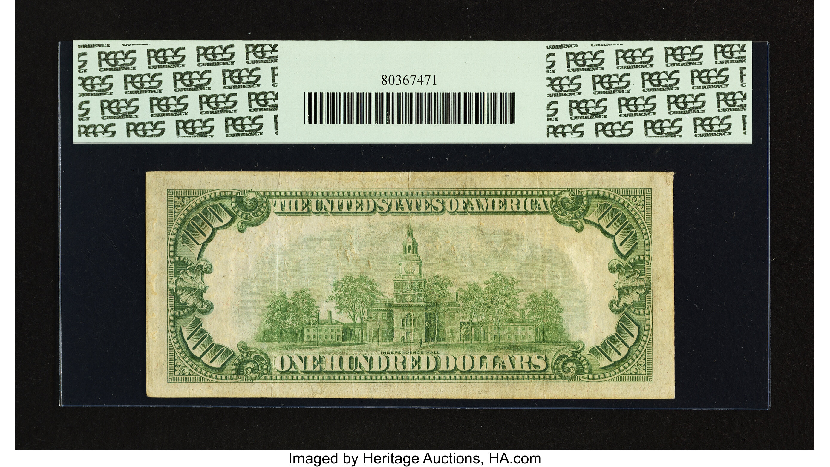 image for: Fr. 2152-H* $100 1934 Dark Green Seal Federal Reserve Note. PCGS Apparent Very Fine 30....