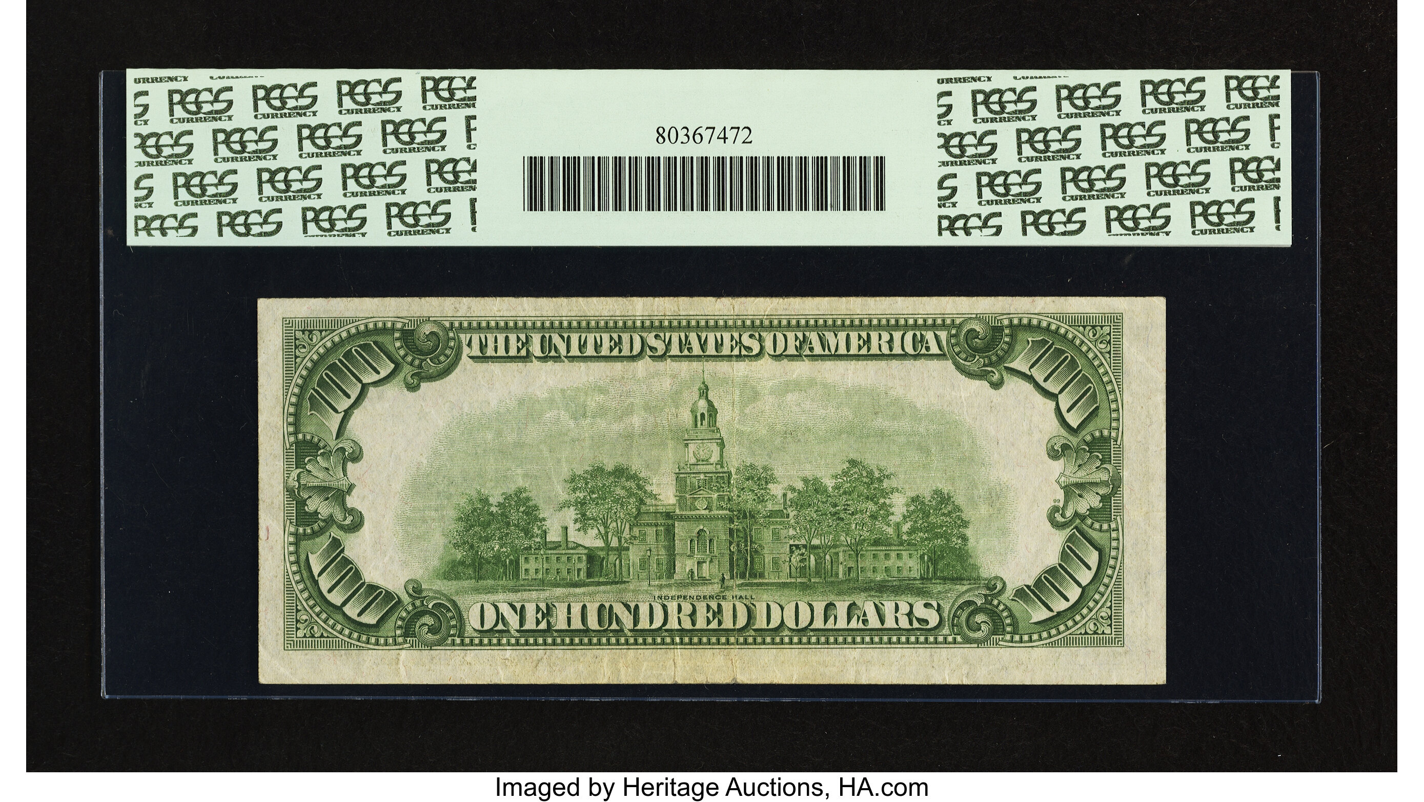 image for: Fr. 2152-J* $100 1934 Dark Green Seal Federal Reserve Note. PCGS Very Fine 30....