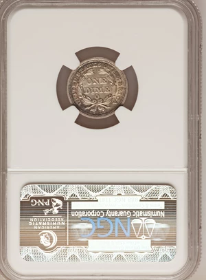 image for: 1853-O 10C Arrows MS64 NGC....