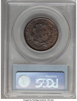 image for: 1810 1C MS62 Brown PCGS. CAC. S-284, B-5, R.3. ...