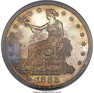 image for: 1882 T$1 PR68 Cameo NGC....