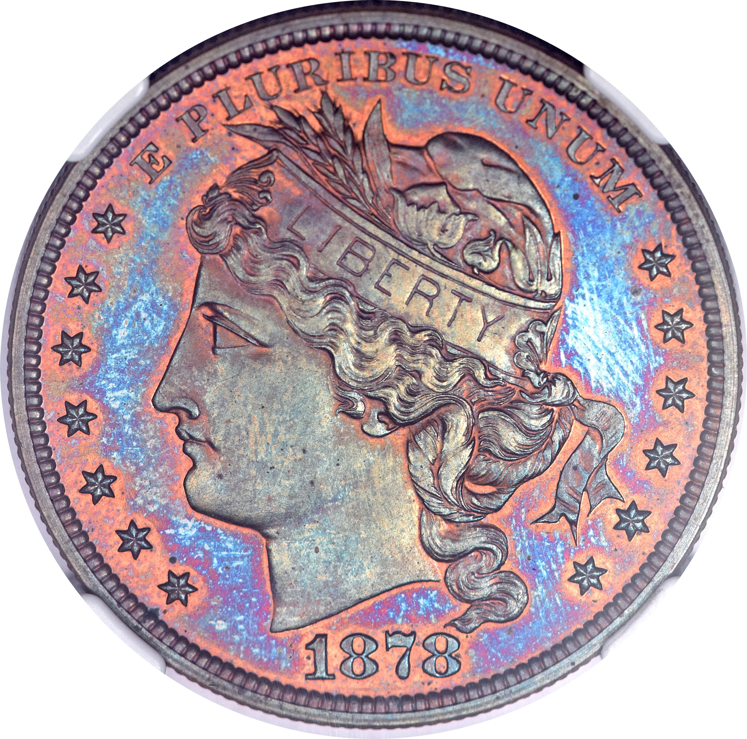 image for: 1878 $1 Goloid Dollar, Judd-1562, Pollock-1753, R.6-7, PR67 Red and Brown NGC....