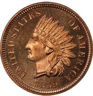 image for: 1C 1859 PCGS PR65 CAM CAC
