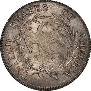 image for: $1 1797 10X6 STARS. PCGS MS64 CAC