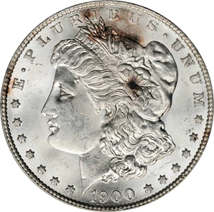 image for: 1900-O Morgan Silver Dollar. VAM-12 O/CC. MS-62 (PCGS).