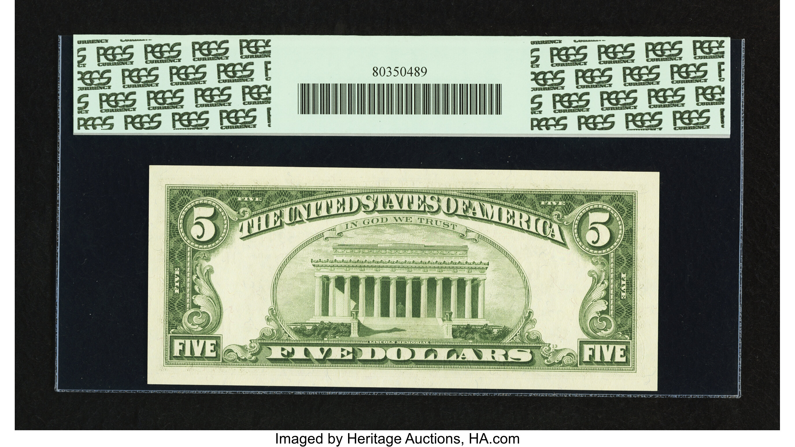 image for: Fr. 1967-K* $5 1963 Federal Reserve Note. PCGS Gem New 66PPQ....